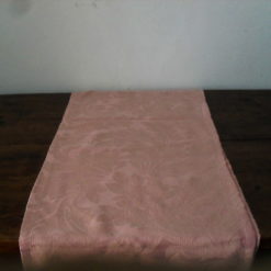 Trilho Jacquard Folhagem Rosa Antigo