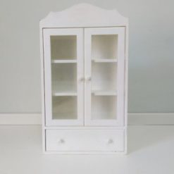 Mini cristaleira mdf branco