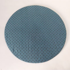 Sousplat Azul com Marrom Poá
