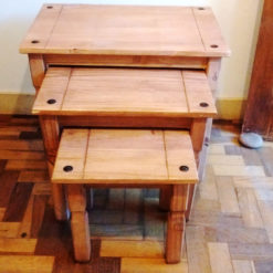 Mesa de Centro Rústica 3 alturas